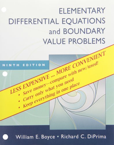 Elementary Differential Equations and Boundary Value Problems, Ninth Edition Binder Ready Version with Binder Set