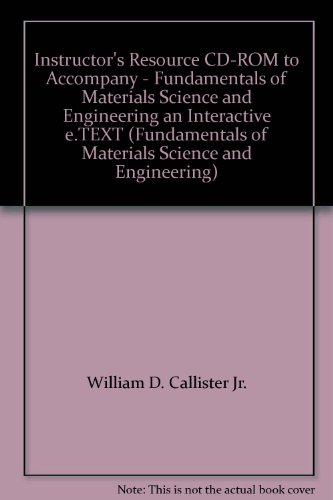Fundamentals of Materials Science and Engineering