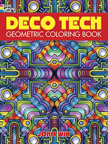 Deco Tech Geometric Coloring Book