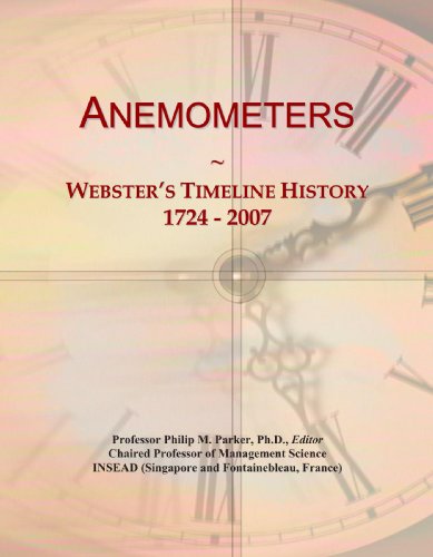 Anemometers: Webster's Timeline History, 1724 - 2007