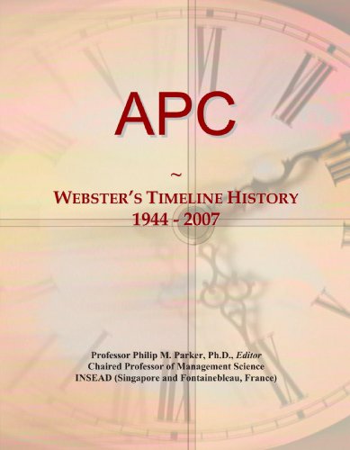 APC: Webster's Timeline History, 1944 - 2007