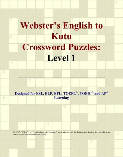 Webster's English to Kutu Crossword Puzzles: Level 1