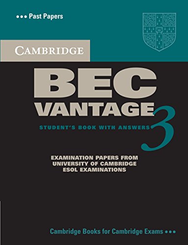 Cambridge Bec Vantage 3: (BEC Practice Tests)