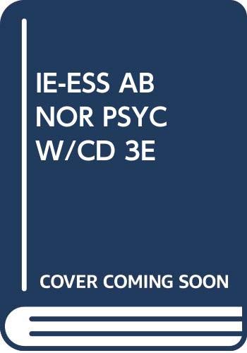 IE-ESS ABNOR PSYC W/CD 3E