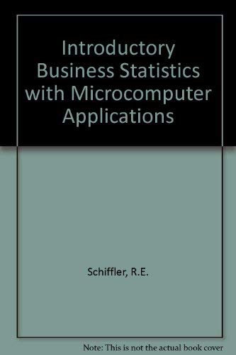 Introductory Business Statistics with Microcomputer Applications