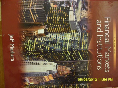 Financial Markets and Institutions