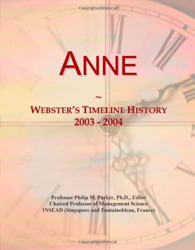 Anne: Webster's Timeline History, 2003 - 2004