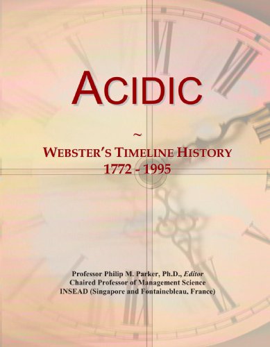 Acidic: Webster's Timeline History, 1772 - 1995