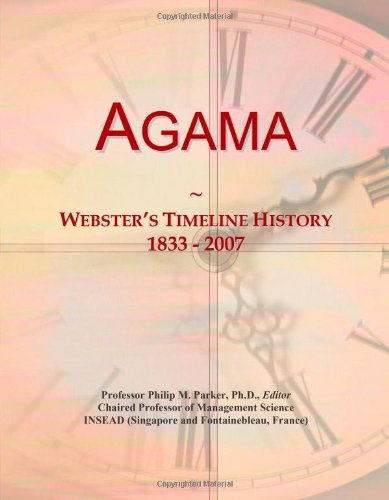 Agama: Webster's Timeline History, 1833 - 2007