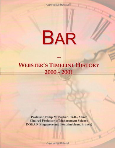 Bar: Webster's Timeline History, 2000 - 2001