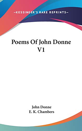 Poems Of John Donne V1