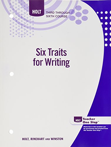 Six Traits for Writing: High School: Third Through Sixth Course