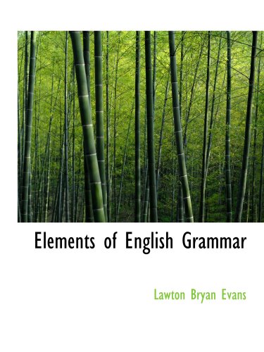 Elements of English Grammar