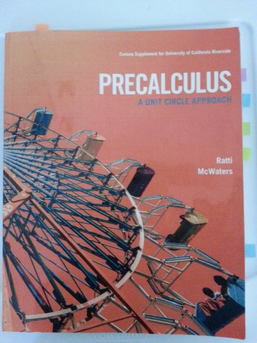 Precalculus : Unit Circle Approach (Custom)