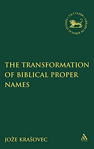 The Transformation of Biblical Proper Names