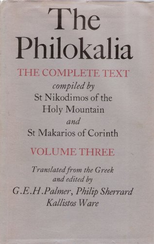 Philokalia: The Complete Text