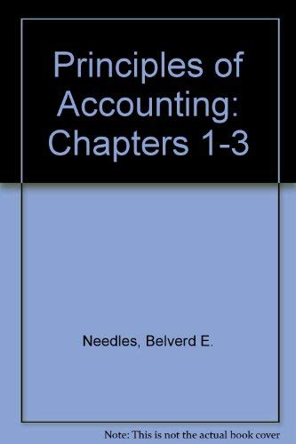 Principles of Accounting: Chapters 1-3