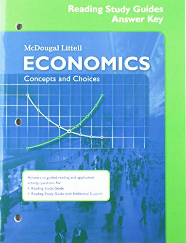 Economics: Concepts and Choices: Reading Study Guide Answer Key