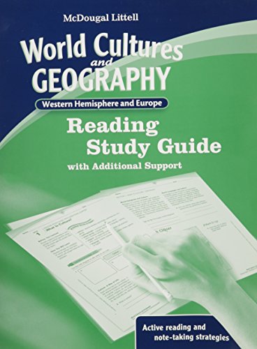 Western Hemisphere and Europe, Grades 6-8 World Cultures & Geography Reading Study Guide: Mcdougal Littell World Cultures & Geography