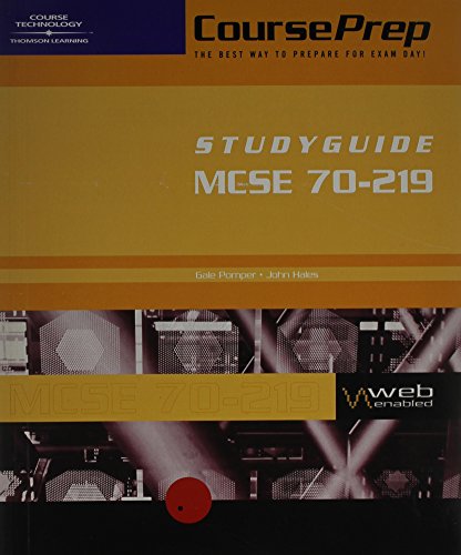 Courseprep Examguide/Studyguide Mcse Exam 70-219: Designing a Microsoft Windows 2000 Directory Services Infrastructure