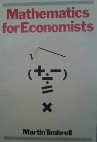 Mathematics for Economists: An Introduction