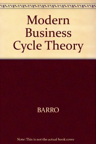 Modern Business Cycle Theory