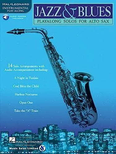 Jazz & Blues. Play-Along Solos Alto Saxophone- Book and Audio-Online