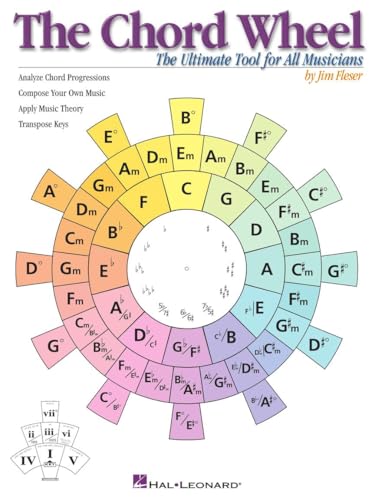 The Chord Wheel: The Ultimate Tool for All Musicians | Music Theory Learning Tool for Guitar Piano and All Instruments | Visual Guide to Chord Progressions and Key Changes