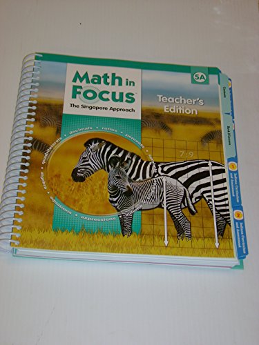 Math in Focus: Singapore Math Grade 5: Teacher's Edition (A)