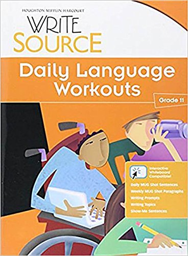 Write Source: Daily Language Workouts Grade 11