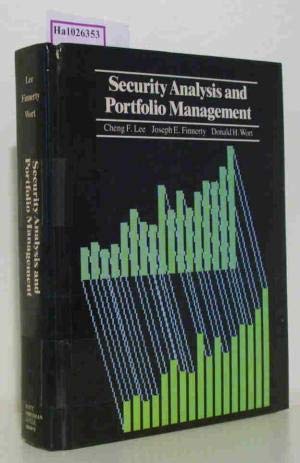 Security Analysis and Portfolio Management