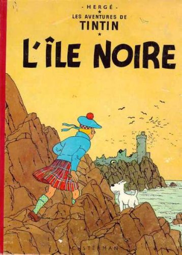 Les Aventures de Tintin / Tintin et l'Ile Noire (French edition of The Black Island) / Book and Videocassette Package