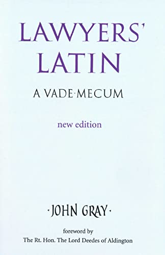 Lawyers' Latin: A Vade-mecum