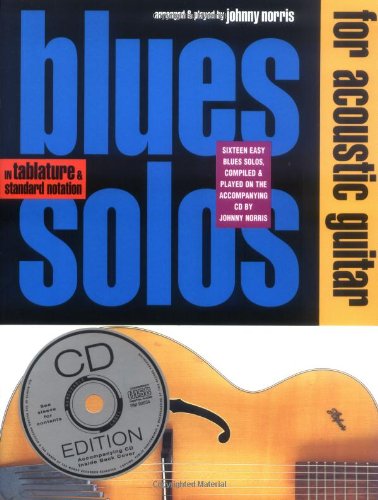 Norris Johnny Blues Solos For Acoustic Guitar Gtr Tab Book/Cd