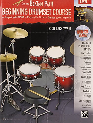 On the Beaten Path -- Beginning Drumset Course, Level 1: An Inspiring Method to Playing the Drums, Guided by the Legends (Book, CD & DVD (Hard Case)): ... Course Lev 1 (On the Beaten Path: Level 1)
