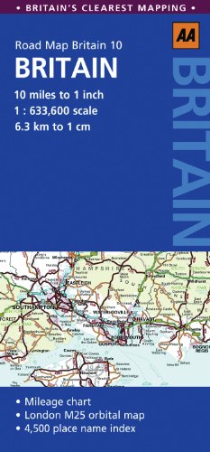 Aa Road Map Britain (Aa Road Map Britain Series)