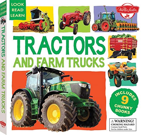 Tractors and Farm Trucks: Includes 9 Chunky Books