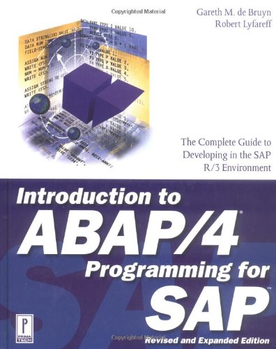 Introduction to ABAP/4 Programming for SAP