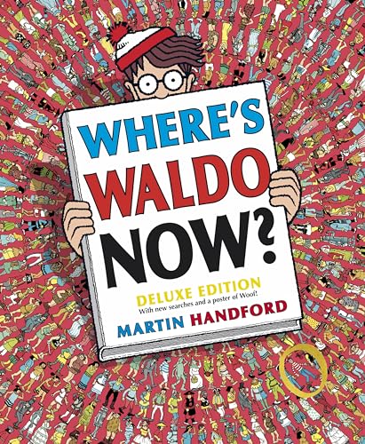 Where's Waldo Now?: Deluxe Edition with New Searches and a Poster of Woof! (A Hidden Object Activity Book with Search & Find Puzzles and Spot-the-Difference Game - a Perfect Gift)