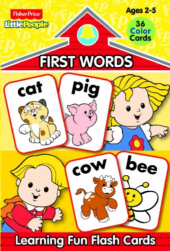 Fisher Price Little People Preschool Flash Cards-First Words by Modern Publishing (2012) Paperback