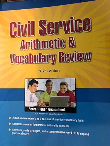 Civil Service Arithmetic & Vocab, 15 E