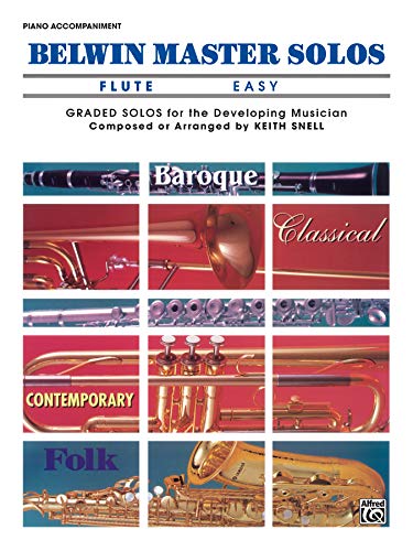 Belwin Master Solos (Flute), Vol 1: Easy Piano Acc. (Volume 1)