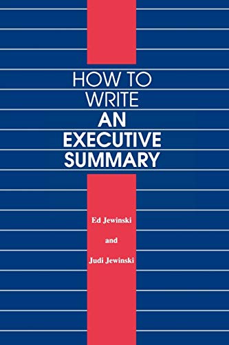 How to Write an Executive Summary