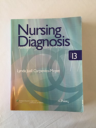 Nursing Diagnosis: Application to Clinical Practice