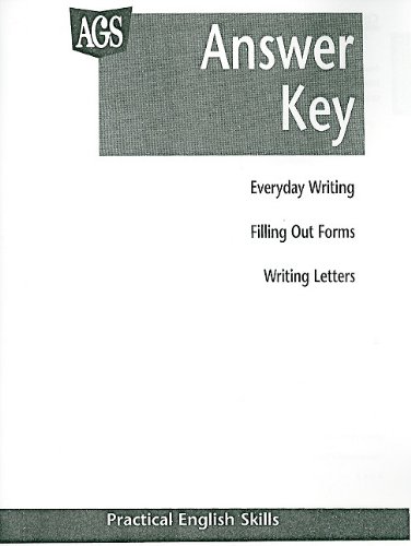 PRACTICAL ENGLISH SKILLS WORKTEXT SERIES ANSWER KEY
