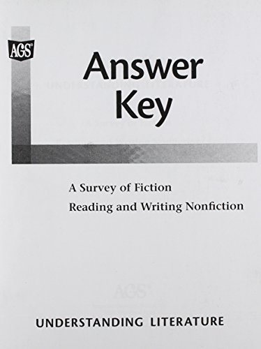 Understanding Literature Answer Key (Ags Reading Backlist)