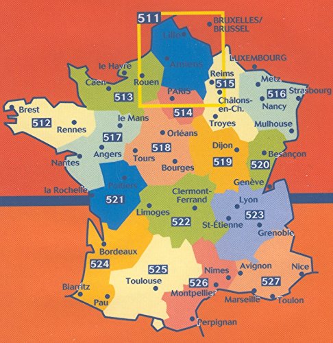 Michelin Map No. 525 midi-pyrenees (France) : Scale 1:200,000 (French Edition)