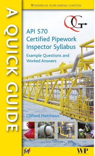 A Quick Guide to API 570 Certified Pipework Inspector Syllabus: Example Questions and Worked Answers