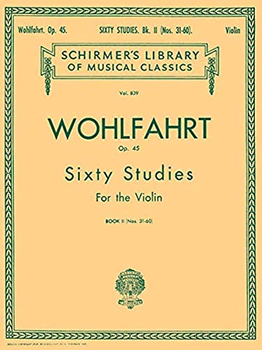 Wohlfahrt - 60 studies, op. 45 - book 2