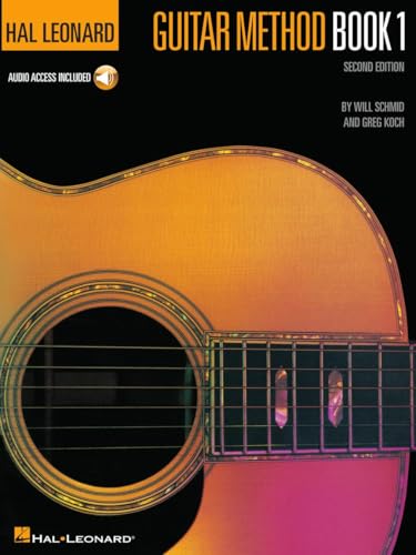Hal Leonard Guitar Method Book 1 Second Edition | Guitar Learning Book for Beginners with Online Audio | Guitar Chord Books for Acoustic with Rhythms, Solos & Traditional Songs